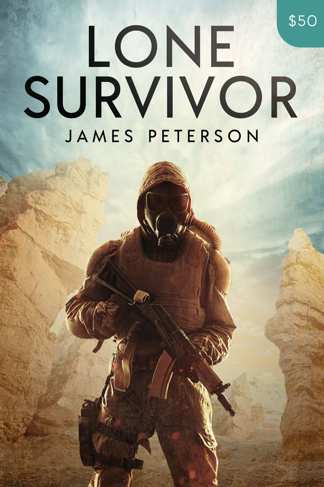 Premade Post-Apocalyptic Book Cover Design: Lone Survivor